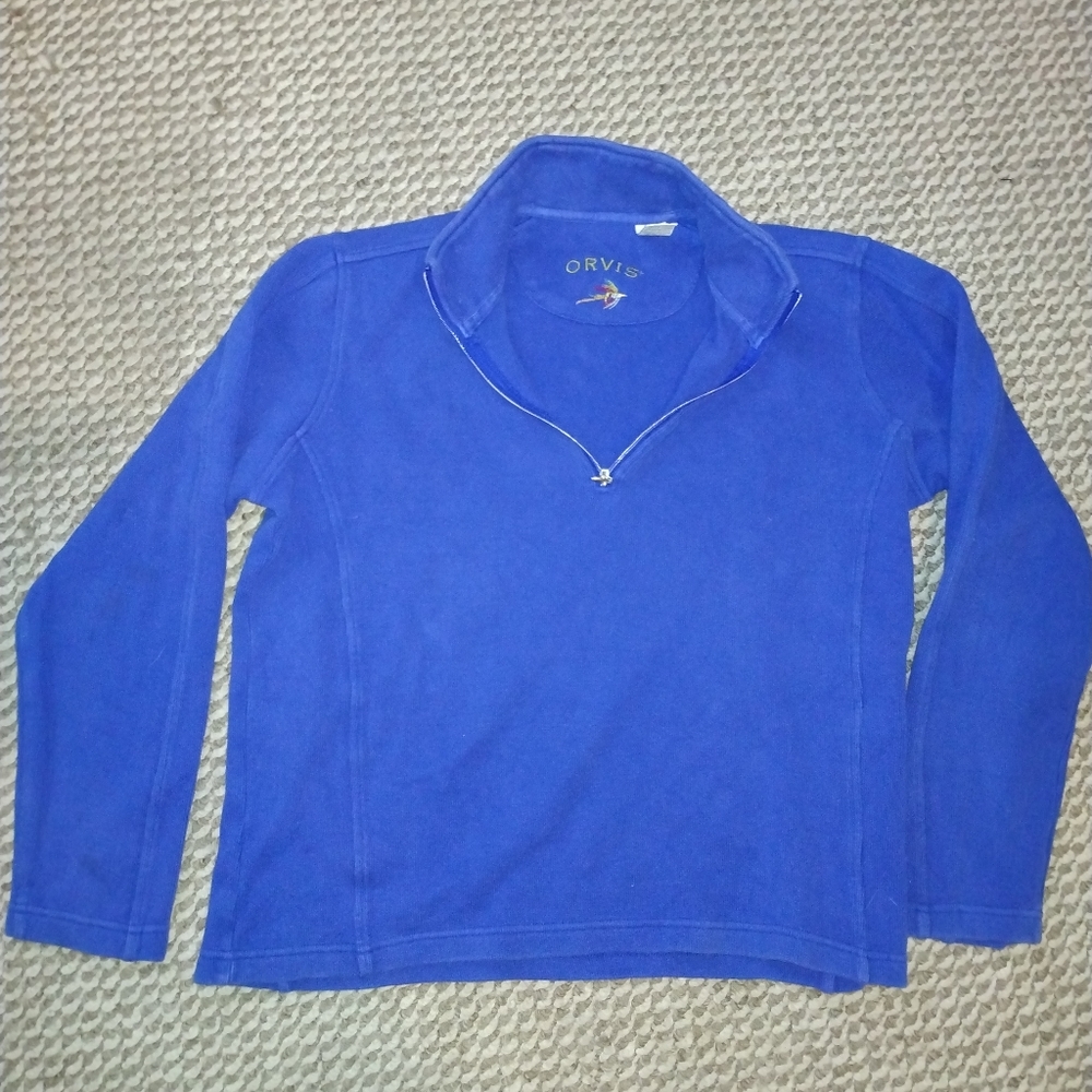 Orvis Quarter Zip Pullover Jacket Medium - image 1